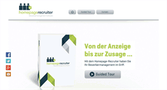 Desktop Screenshot of homepagerecruiter.de