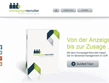 Tablet Screenshot of homepagerecruiter.de